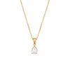 Minimalist Ellipse Geometric Stainless Steel 18K Gold Plated Necklaces