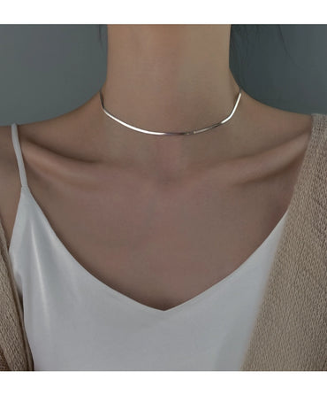 1 Piece Simple Style Solid Color Metal Plating Necklace