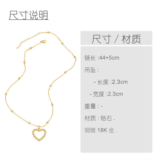 Retro Cross Heart Shape Leopard Pendant Copper Necklace Simple Choker