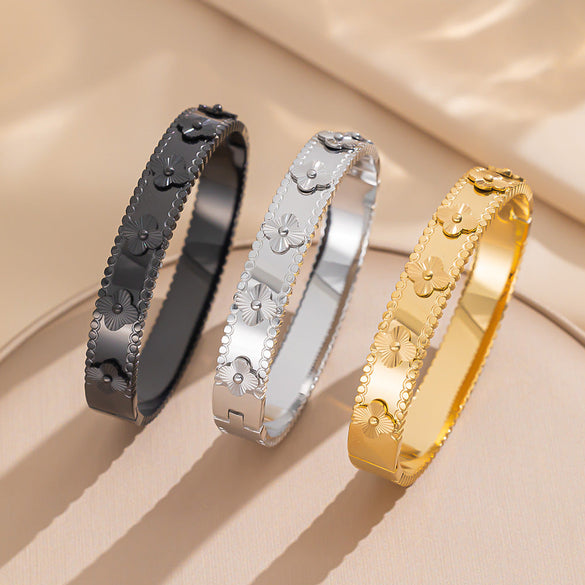 Ellipse Stainless Steel Electroplating Bangles