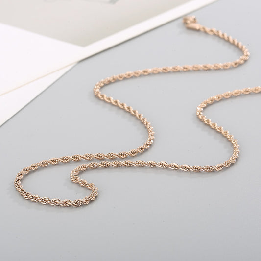 Fashion Geometric Solid Color Titanium Steel Plating Necklace 1 Piece