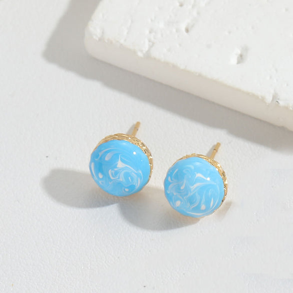 Hot selling French retro circular design in Europe and America, high-quality and high-end earrings, niche and personalized earring accessories for women