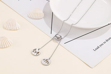 Fashion Heart-shaped Stainless Steel Necklace Wholesale