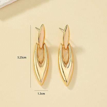 1 Pair Casual Elegant Geometric Plating Alloy Drop Earrings