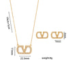 Elegant Letter Titanium Steel Necklaces