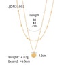 IG Style Chain Geometric Stainless Steel Electroplating Necklaces