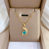 Moon Geometric Stainless Steel Electroplating Necklaces