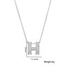 IG Style Letter Text Number Stainless Steel 18K Gold Plated Necklaces