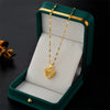 Heart Titanium Steel 18K Gold Plated Necklaces