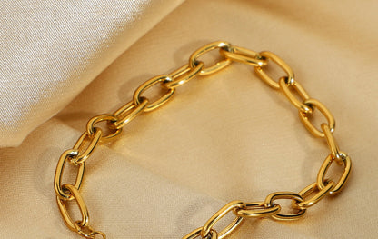 Fashion Classic Ot Gold-plated Stainless Steel Bracelet
