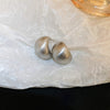 Circle Heart Geometric Metal Electroplating Earrings