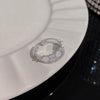 ins style silver zircon ring women's light luxury niche high-end sense open ring ring versatile temperament jewelry wholesale