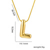 Moderate Luxury Letter Text Number Titanium Steel 18K Gold Plated Necklaces