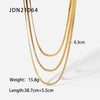 IG Style Chain Geometric Stainless Steel Electroplating Necklaces