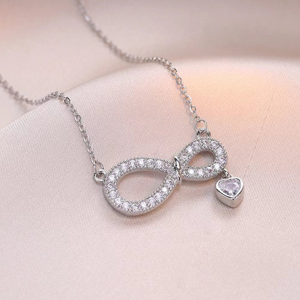 Number Letter Text Titanium Steel 18K Gold Plated Necklaces