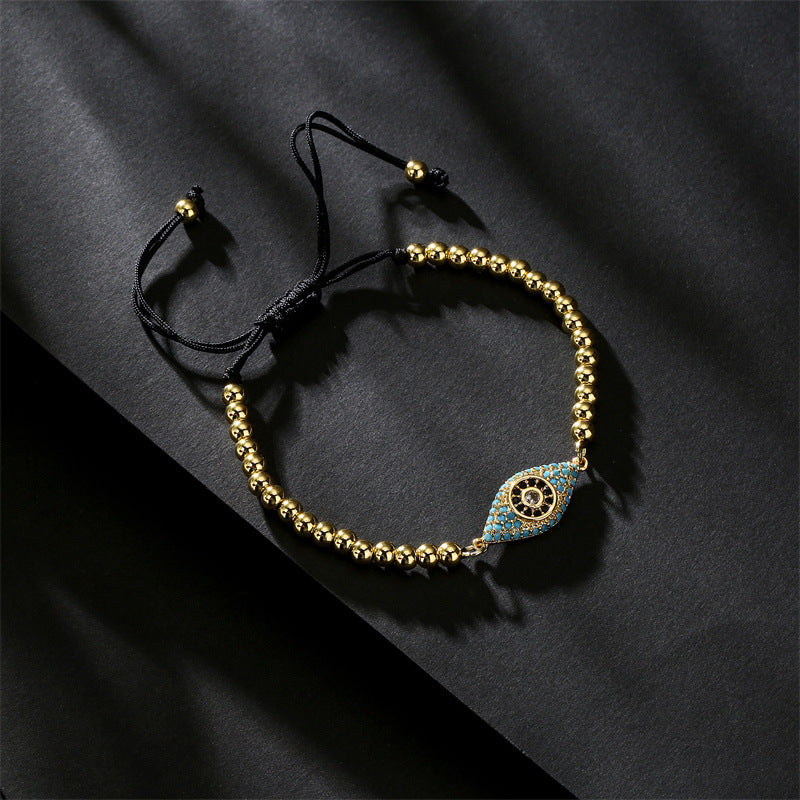 Fashion Eye Copper Bracelets Plating Zircon Copper Bracelets
