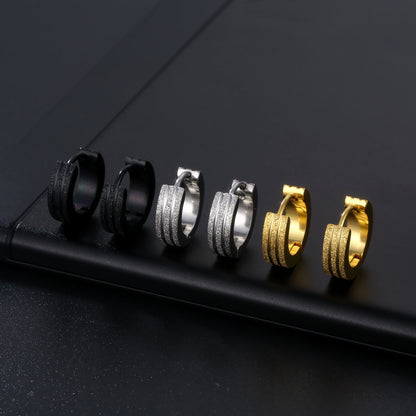 1 Piece Fashion Solid Color Alloy Plating Men's Earrings