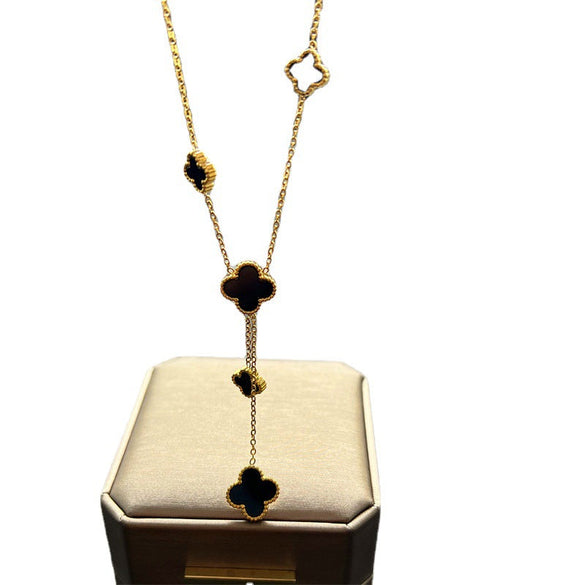 Geometric Titanium Steel 18K Gold Plated Necklaces