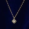 Japanese / Korean Geometric Titanium Steel 18K Gold Plated Necklaces