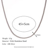 Minimalist Stripe Geometric Stainless Steel Electroplating Necklaces