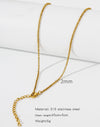 Natural Celestial Stainless Steel Electroplating Necklaces