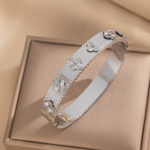Titanium Steel Electroplating Bangles