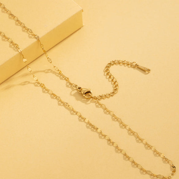 Minimalist Stainless Steel Electroplating Necklaces