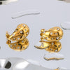 IG Style Droplet Droplet Stainless Steel Electroplating Earrings