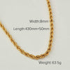 IG Style Chain Geometric Stainless Steel Electroplating Necklaces