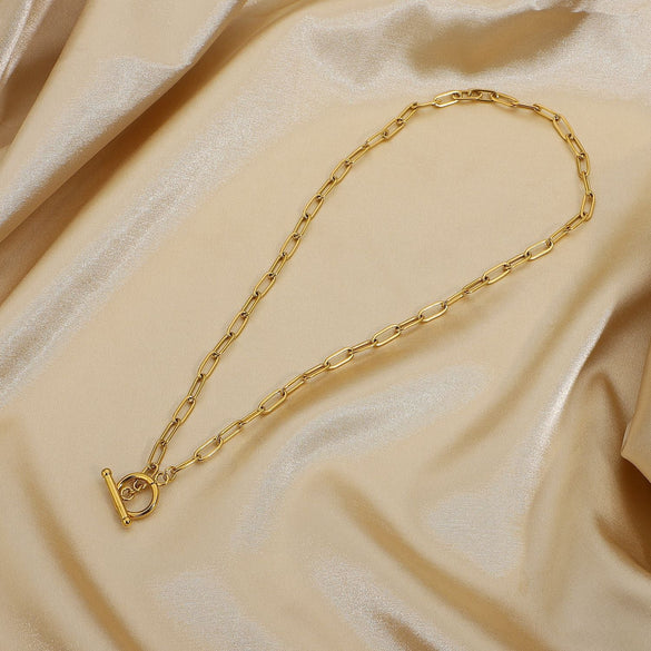 IG Style Chain Stainless Steel 18K Gold Plated Necklaces