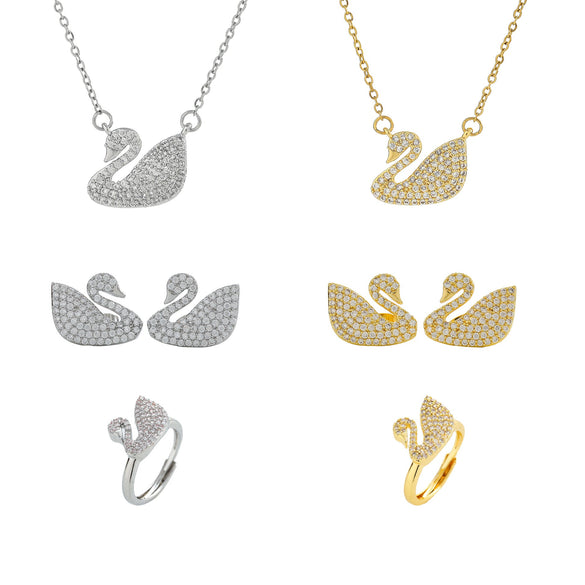 Animal Geometric Titanium Steel 18K Gold Plated Necklaces