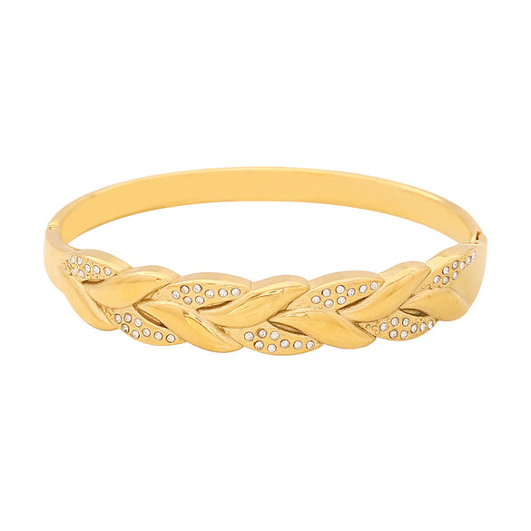 Expressive Stainless Steel Electroplating Bangles