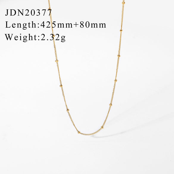 IG Style Chain Geometric Stainless Steel Electroplating Necklaces