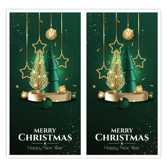 Christmas and New Year Gift Box Sealing Stickers