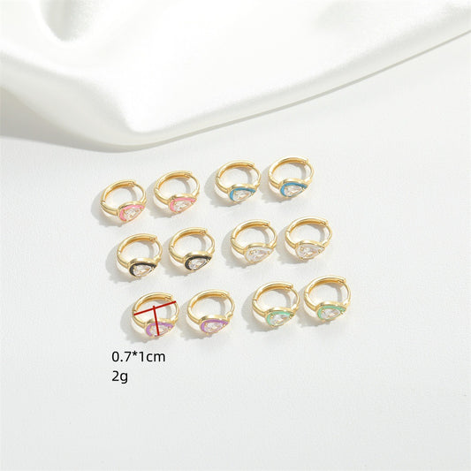 Cross-border hot-selling literary and artistic retro Hong Kong high-end temperament studs, niche cold style, fashion trend earrings and accessories