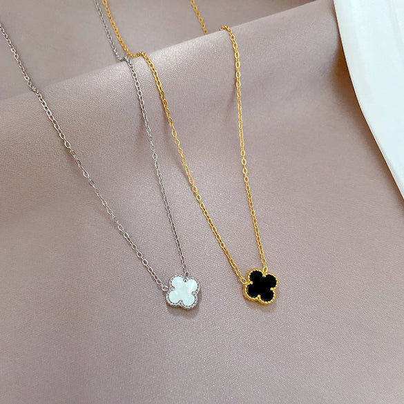 Cartoon Flower Gourd Geometric Titanium Steel Electroplating Necklaces