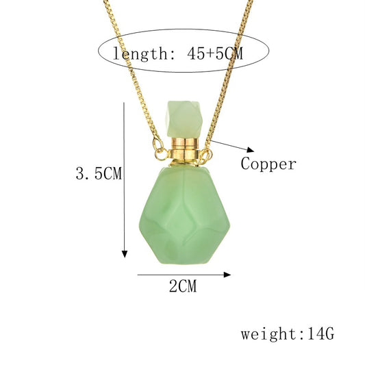 Fashion Perfume Bottle Copper Pendant Necklace Copper Necklaces