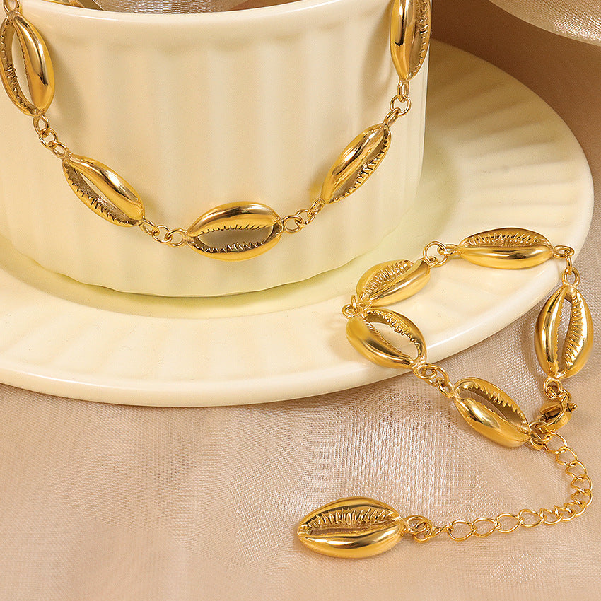 304 Stainless Steel Gold Plated Simple Style Classic Style Plating Constellation Bracelets Necklace