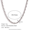 Minimalist Stripe Geometric Stainless Steel Electroplating Necklaces