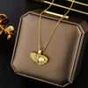 Geometric Titanium Steel 18K Gold Plated Necklaces