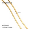 IG Style Stripe Geometric Stainless Steel 18K Gold Plated Necklaces