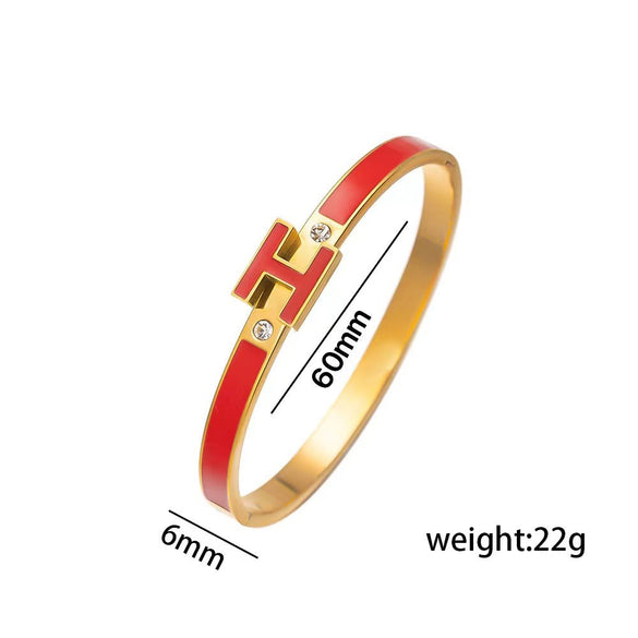 Ellipse Stainless Steel Electroplating Bangles