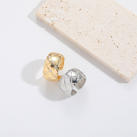 Cross-border hits, exaggerated personality, retro geometric, versatile rings, delicate fashion trends, adjustable rings