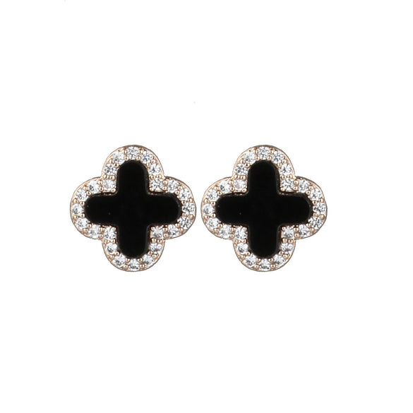 Geometric Titanium Steel 18K Gold Plated Stud Earrings