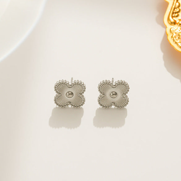 Korean Geometric Titanium Steel 18K Gold Plated Necklaces