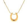 IG Style Asymmetrical Stainless Steel 18K Gold Plated Necklaces