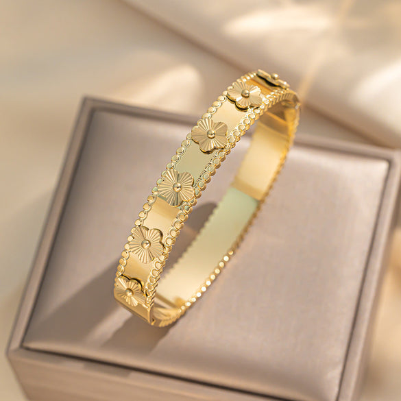 Titanium Steel Electroplating Bangles