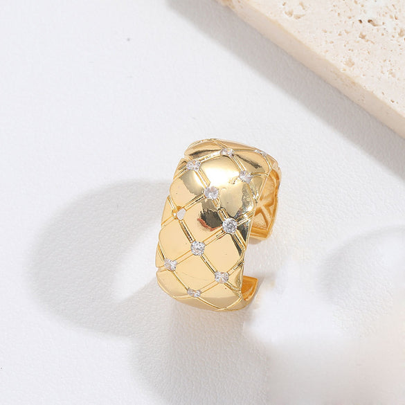 Cross-border hits, exaggerated personality, retro geometric, versatile rings, delicate fashion trends, adjustable rings