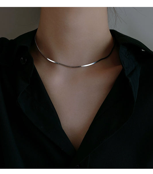 1 Piece Simple Style Solid Color Metal Plating Necklace