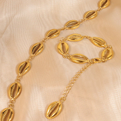 304 Stainless Steel Gold Plated Simple Style Classic Style Plating Constellation Bracelets Necklace